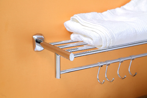 Brass Chocolate Towel Rack